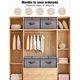 thumbnail image 4 of 2Cajas de Almacenamiento de Cubos de Tela Resistente con Asas, 2PCS Caja de Almacenamiento Plegable, Organizadores de Ropa y Papeleras para Dormitorio, Armario y Estanterías (Caqui), 4 of 4