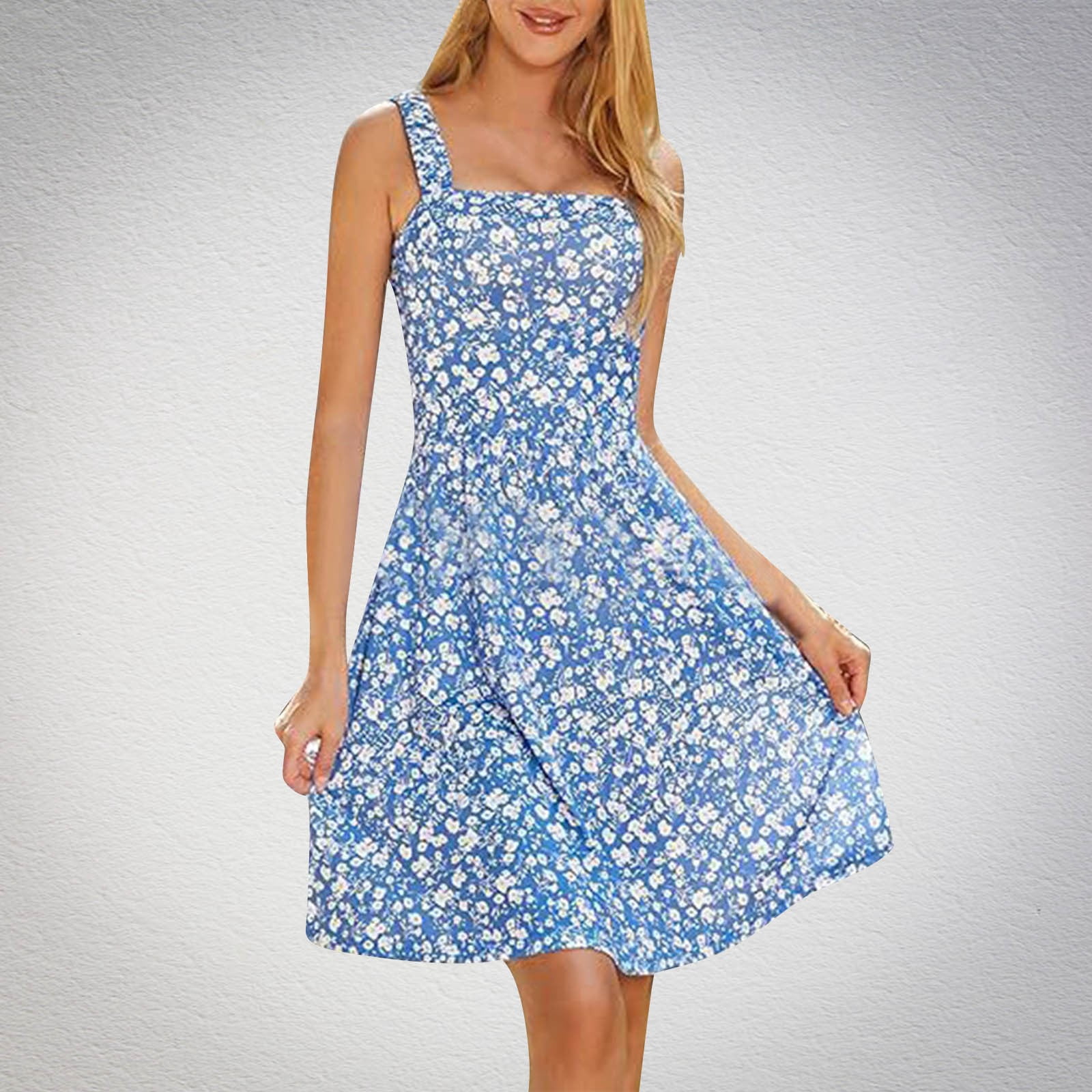 Birdeem Dresses for Women Womens Summer Casual Tie Pocket Cute Sleeveless  High Waisted A-Line Dress - Walmart.ca