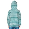 thumbnail image 4 of Kids Zip Up Hoodie for Boys Girls Toddler - Teal Turquoise Wood Lightweight Long Sleeve 3T Boys Girl Clothes, Sun Protection Windproof Jackets Hoodie Sweatshirt, 4 of 7