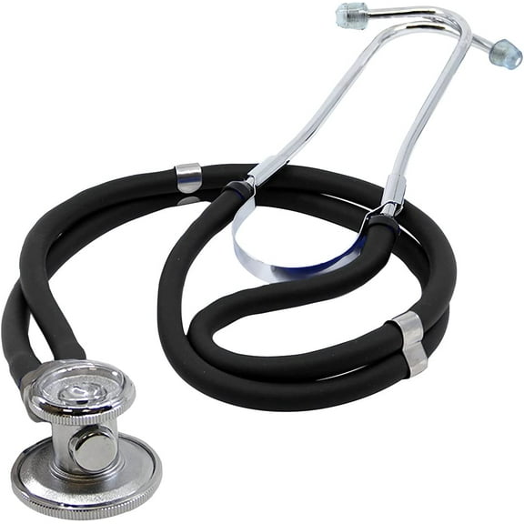 Dixie Ems Sprague-Rappaport Type Two Tube Stethoscope – Black