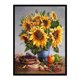 thumbnail image 1 of Cuadros Decorativos Punto de cruz completo 11CT Hilo de algodón DIY Impreso Girasol Bordado Kits Decoración Wdftyju embutido en tela, 1 of 9