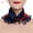 3, variant on Scarf Painting Print Imitation Pearl Durable Ruffle Edge Lady Headscarf for Banquet