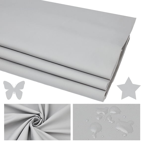 Leather Fabric U olstery Leather Marine Vinyl Fabric Soft Leather Material for Sofa Bags Chairs Car Seats DIY Crafts Gainsboro 39×59 inch