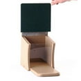 thumbnail image 6 of Birds Choice SNSQ Recycled Squirrel Munch Box, Squirrel Feeders, 7-3/16"L X 12-3/8"W X 11-5/8"H, Taupe w/ Green Roof, 6 of 9