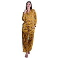 thumbnail image 1 of Moomaya Button Down Pajama Set For Women Notch Collar Nightwear Pants Loungewear, 1 of 6