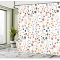 thumbnail image 4 of Ambesonne Modern Art Shower Curtain, Grunge Polka Dots Print, 69"Wx70"L, Sand Brown, 4 of 4