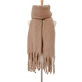 thumbnail image 1 of Shawl Wrap Plain Fringed Tassels Thickened Comfortable Cold Resistant Solid Color Autumn Winter Adults Long Blanket Scarf for Daily Life, 1 of 10