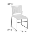 thumbnail image 2 of HERCULES Series 881 lb. Capacity Black Sled Base Stack Chair with Air-Vent Back, 2 of 9
