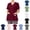 Wine, variant on OIOLOYJM Scrub Tops Women Stretchy V Neck Short Sleeve Casual Shirts with 4 Pockets Lightweight Breathable Slim Fit Quick Dry Comfortable Work Nurse Uniform