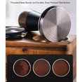 thumbnail image 3 of Coffee Hand Tamper, Walnut Stainless Steel Tamper 3 Sizes Constant Pressure Espresso Tamper, Sound Feedback, Adjustable Threaded Base, Ergonomic Design, 3 of 7