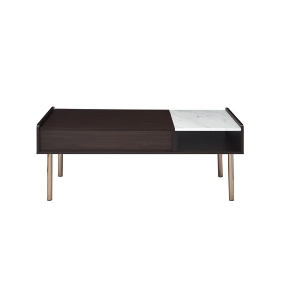 Steve Silver Carrie Indoor 51.5" H Mid-Century Modern Lift Top Coffee Table, Walnut