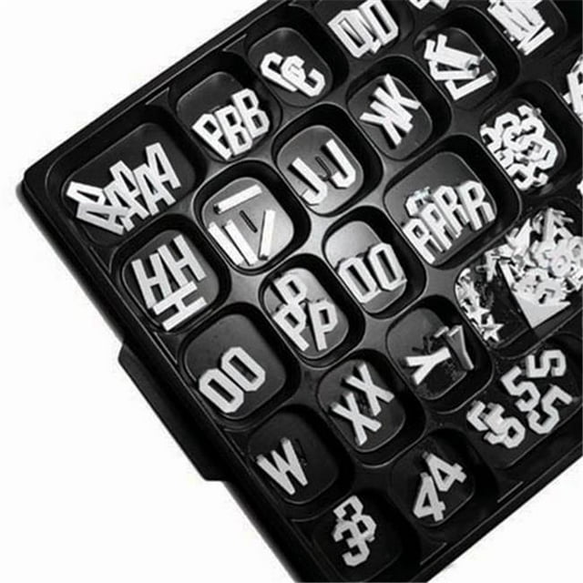 Aarco Products 1 in. Double Onglet Universel Lettres Interchangeables
