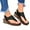 Black, variant on 2026 Womens Clothing under $5 asdoklhq Wedges for Women Summer Fashion Casual Hollow Split-toe Women's Herringbone Wedge Sandals Gray 35