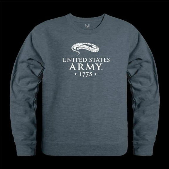 US Army 17 Graphic Crewneck Sweatshirt - Heather Charcoal - 2X