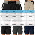 thumbnail image 3 of RYRJJ Women's Cargo Shorts Multi Pockets Casual Summer High Waisted Casual Shorts for Women Trendy Summer Outdoor Hiking Shorts(White,XL), 3 of 8
