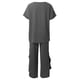 thumbnail image 5 of 2025 Conjuntos de dos piezas de punto para mujer: tops ajustados de cuello alto y pantalones acampanados, poliéster, elegante/informal (S-XXL), 5 of 6