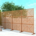 thumbnail image 3 of Lirago Zodiac Decorative Screen Brown 76"H x 47.2"L x 15.10"W, 3 of 6