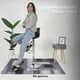 thumbnail image 4 of Silla para Bar y Barra de Cocina con Respaldo y Reposapies de Altura Ajustable Banco Taburete Giratorio con Asiento Acolchado de Diseño Moderno Set 4 Piezas Negro, 4 of 5