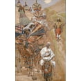 thumbnail image 2 of Tissot, James 10x14 White Modern Wood Framed Museum Art Print Titled - Rebecca Meets Isaac by the Way, 2 of 4