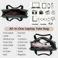 thumbnail image 3 of LOVEVOOK Laptop Bag for Women 15.6 Inch Tote Work Professional Leather Computer Briefcase Waterproof Handbag Shoulder Large Capacity Business Teacher Office Crossbody Purse, 3 of 8
