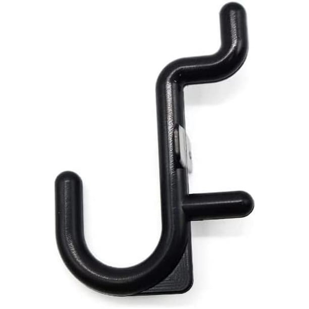 Navor J Shape Black Pegboard Hooks Peg Hook Accessories Peg Board Tool Organizer (100 Pack) Black