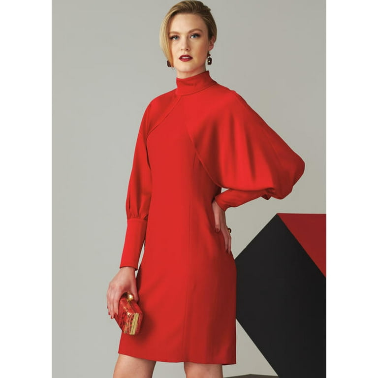 Vogue Patterns Sewing Pattern Misses' High Neck Dress with Vogue Patterns Sewing Pattern Misses' High Neck Dress with