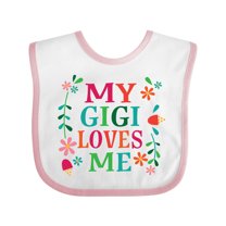 Inktastic My Gigi Loves Me Girls Apparel Girls Baby Bib