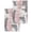 Pink White Gray, variant on Pink Grey Abstract Kitchen Dish Towels for Drying Dishes Set of 2, Modern Minimalist Smear Art Waffle Weave Microfiber Hand Tea Bathroom Towels Quick Dry & Absorbent Towel 15.7x23.6