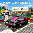 thumbnail image 3 of 12V Kids Ride On Building Block Car with Remote Control, 2 in 1 Electric Ride On Car for Toddlers, Power Ride On Electric Vehicle with Four Wheel Suspension, Bluetooth, Ride On Toy for Boys Girls 2-4, 3 of 10
