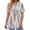 Tie Dye Multicolour, variant on Fantaslook V Neck Henley Blouses for Women Dressy Casual Tops Summer Short Sleeve Shirts Fashion Clothes