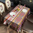 thumbnail image 6 of Pioneer Flower Floral Print Pattern Rectangle Tablecloth 60"x102",Waterproof Polyester Rectangle Table Cloth, Wipeable Spillproof Polyester Tablecloth for Dining, Camping, Indoor and Outdoor, 6 of 6