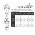 thumbnail image 4 of Premium High Visibility Hi Vis Coveralls with Leg Zipper (Small, Navy Blue), 4 of 7