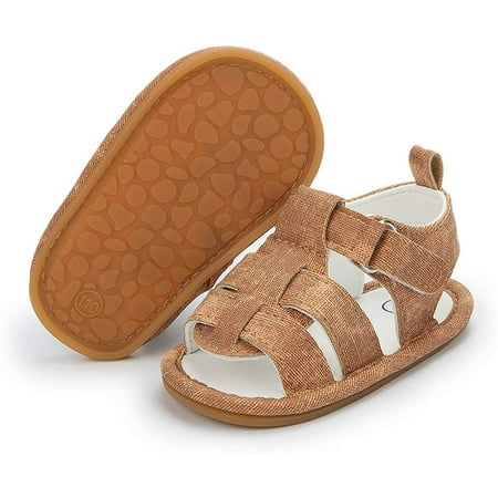 Baby Girls Boys Sandals Infant Summer Beach Shoes Anti Slip Rubber Sole Outdoor First Walking Crib Shoes
