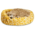 thumbnail image 1 of Majestic Pet 40" Lit de Bagel Sherpa Jaune Fusion, 1 of 4