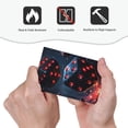 thumbnail image 4 of Disketp Cosmic Red Sparkle Dice Decorative Light Switch or Outlet Wall Plate with Safety Cover-Style V, 4 of 6