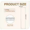 thumbnail image 2 of Uxcell Small Compression Spring Stainless Steel Extension Spring for Shop Home Repairs 6x0.6x305 mm, 2 of 7