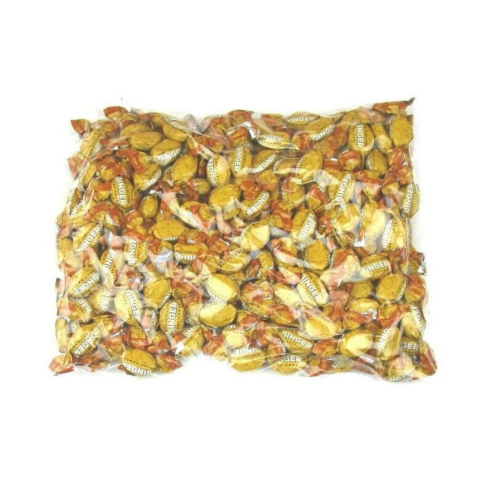 Colombina Ginger Hard Candies, Natural Anti-Nausea and Motion Sickness Relief Candy, Sweetened with Pure Cane Sugar, Individually Wrapped, 5lbs (Pack of 1)
