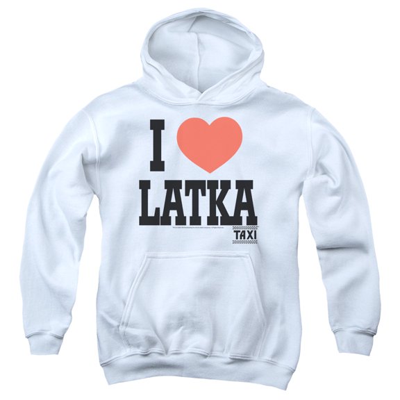 Taxi - I Heart Latka - Youth Hooded Sweatshirt - Medium
