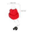 thumbnail image 2 of UPOUART 4Pcs Lovely Small Pet Hats Soft Comfortable Adjustable Caps for Reptiles and Hamsters, 2 of 8