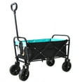 thumbnail image 6 of Spaco Mini Folding Wagon Garden Shopping Beach Cart, Beach Cart Large Capacity, Heavy Duty Folding Wagon Portable, Collapsible Wagon for Sports, Shopping, Camping, Black, 6 of 15