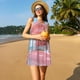 thumbnail image 3 of Disketp Pastel Pink Beach Cafe para Vestido sin Mangas para Mujeres, Vestidos de Verano para Mujeres, Casual y Holgado para la Playa, 3 of 6