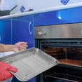thumbnail image 3 of Miangastore Rôtissoire Antiadhésive Rôtissoire avec Grille Poêle pour Four Acier Inoxydable Rôtissoire pour Dinde Plaque de Cuisson Plaque de Cuisson pour Cuisine, 3 of 9