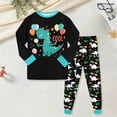 thumbnail image 2 of UAYOTSE 2 Piece Toddler Boys Girls' Spring Fleece Pajama Set Warm Fleece Matching Sleepwear Set Tops+Pants Outfits Sleepwear,Sizes 3-4 Years, 2 of 5