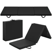 Best Choice Products 6' Exercise Tri-Fold Gym Mat For Gymnastics, Aerobics, Yoga, Martial Arts Black by