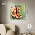 thumbnail image 5 of Wildflower Cowboy Boots Acrylic Trendy Cowboy Decor by Art Remedy, Ready to Hang, 30 x 30, 5 of 7