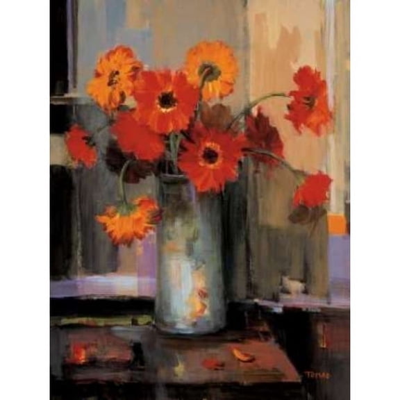 Floral Sunset Poster Print by Jennie Tomao