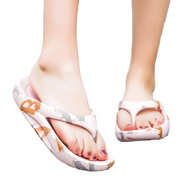 Couple Women Orthotic Flip Flops Arch Support Soft Thong Sandals Slippers 