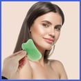 thumbnail image 2 of Vocoste Gua Sha Facial Massage Beauty Tool 1 Set Durable Skincare Green, 2 of 5