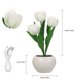 thumbnail image 3 of pequeña luz de noche Lámpara de tulipán lámpara de mesa decorativa para interiores lámpara de maceta luz nocturna ambiental regalo planta en maceta Neoglint  pequeña luz de noche, 3 of 7