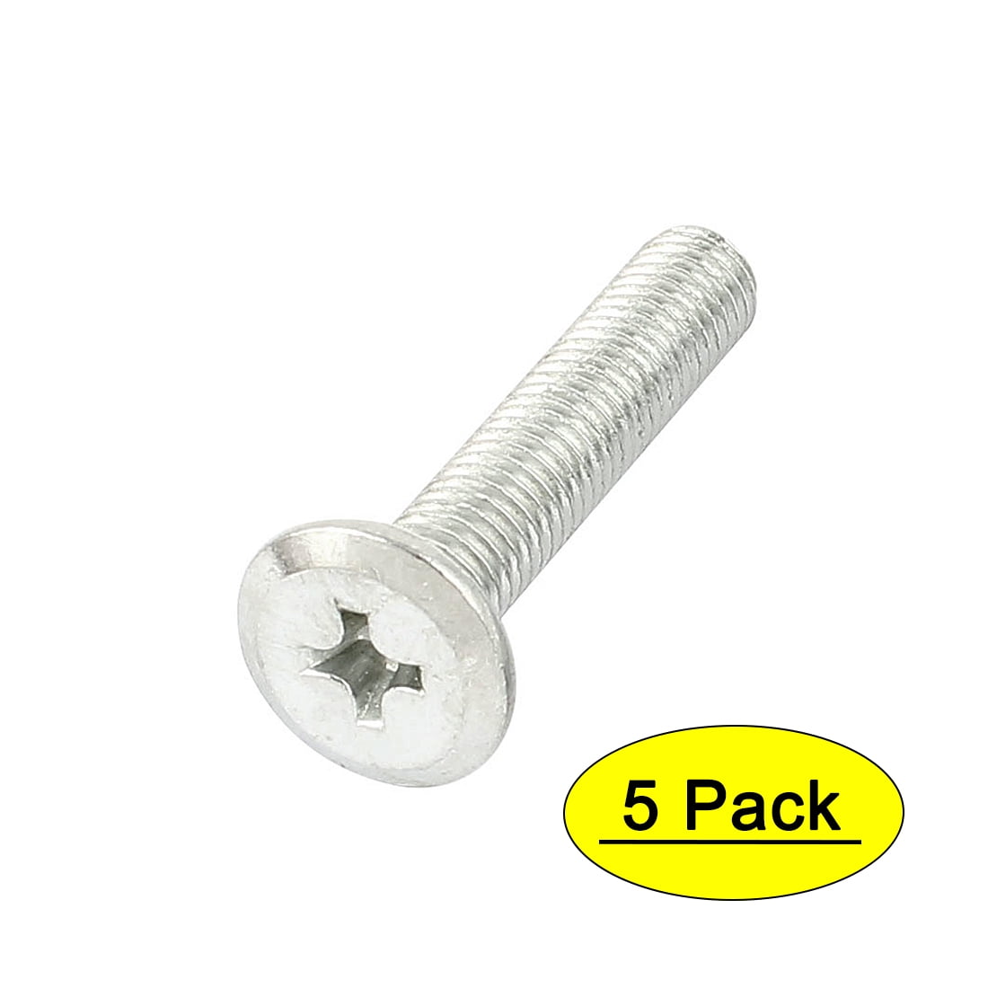 Uxcell M8 x 40mm 1.25mm Pitch Flat Head Countersunk Bolts Machine Screws (5pack)
